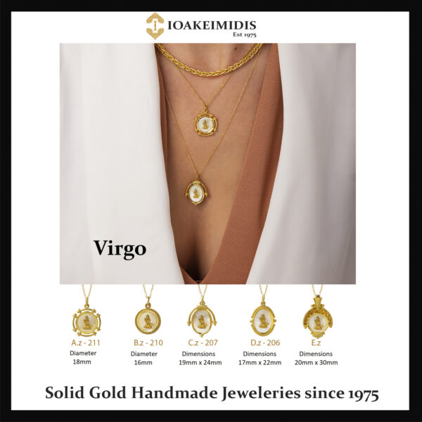Virgo signs Gold pendants