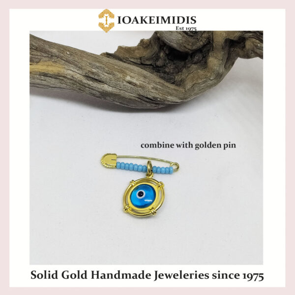 Evil Eye gold pendant – 110