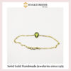 Peridot gold Bracelet 3